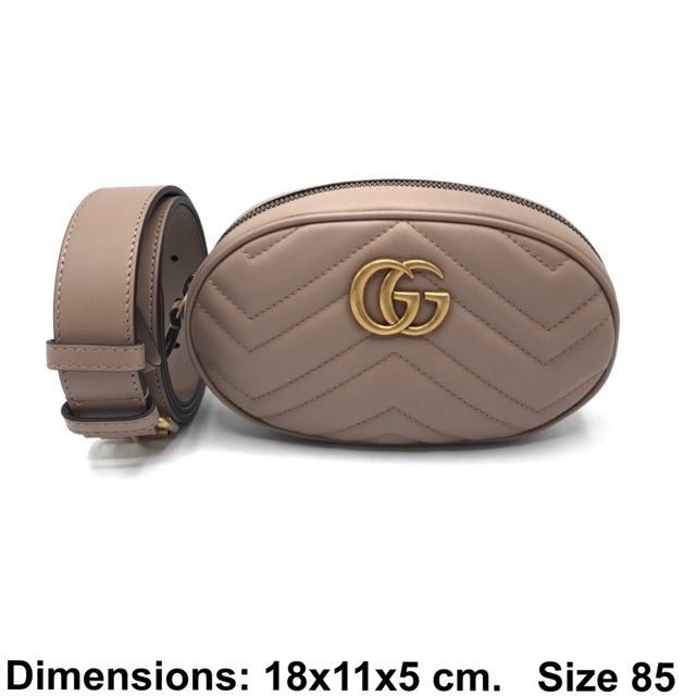 Gucci marmont belt bag ขนาด 85 กระเป๋า กุชชี่ ของแท้ ⚡️ส่งฟรีEMSทุกรายการ