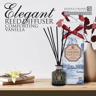 DONNA CHANG Almond Vanilla Reed Diffuser (50 ml) ดอนน่า แชง ก้านไม้หอมกระจายกลิ่น น้ำหอมปรับอากาศ ก้านไม้หอม