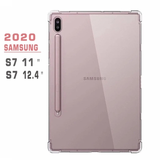 Transparent tablet case For Samsung Galaxy Tab S7 11 Plus  12.4  2020 SM-T970 T975 T870 T875 Drop Resistant case Slim TPU case