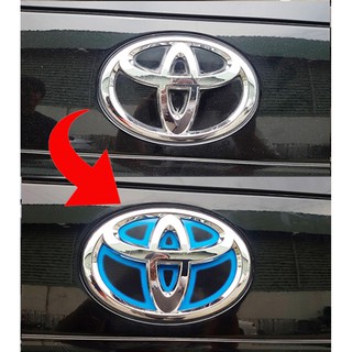 แผ่นรอง LOGO TOYOTA HYBRID  14 cm / 15 cm ( โลโก้ โตโยต้า ไฮบริด )