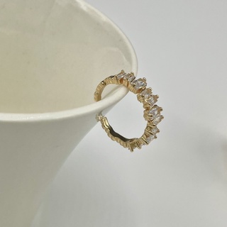 yverose.Vivien Crystal Cuff Ring