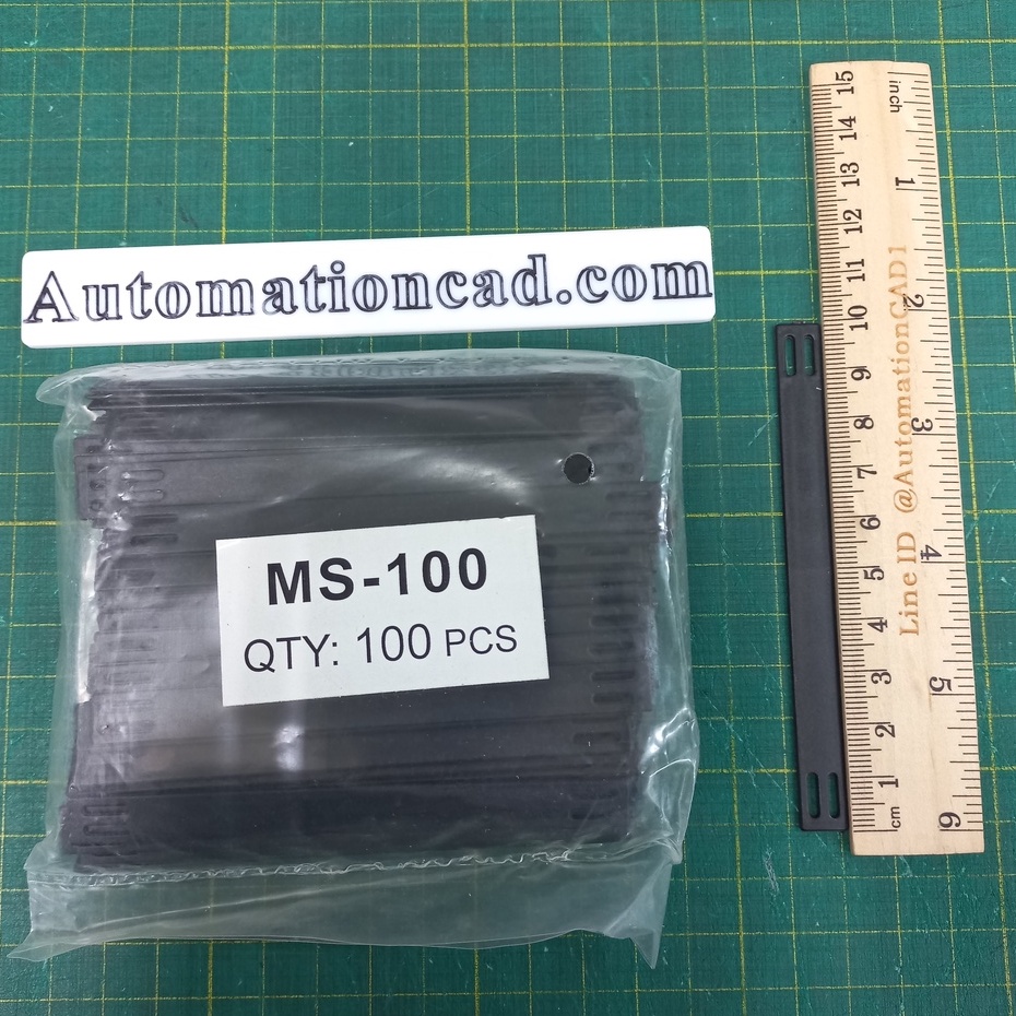 MS-100 มาร์คเกอร์สตริป (100ชิ้น/ห่อ) TIGER MARKER STRIP ไม้ไอติม มาร์คเกอร์สติป เข็มขัดใส่ปลอกสายไฟ