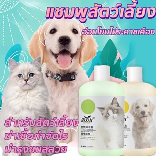 🇹🇭พร้อมส่ง🇹🇭 🔥 ราคาถูกสุด 🔥แชมพูสุนัข แชมพูแมว ครีมนวดขน หมา บำรุงขน ป้องกันไร กำจัดเห็บหมัด แก้คัน กลิ่นหอม เจลอาบน้...