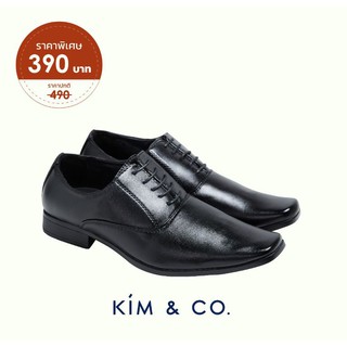 Kimandco รองเท้าผู้ชาย รองเท้าทางการ รุ่น K006 สีดำ