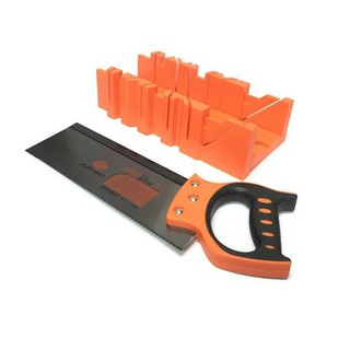 เลื่อยบังตอ+กล่ององศา PUMPKIN 12 นิ้ว PUMPKIN STEEL BACKSAW WITH METER BOX 12"