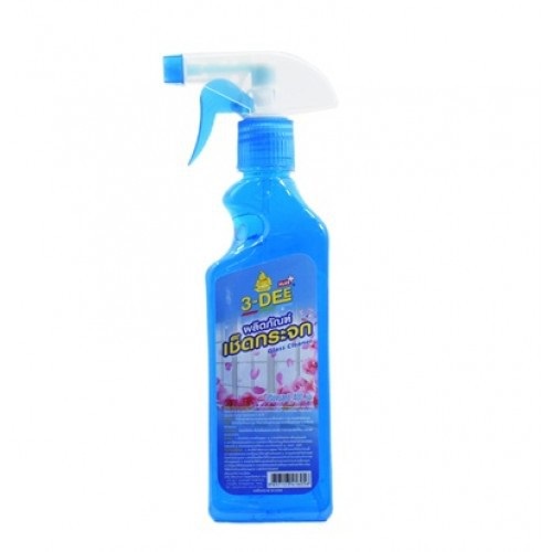น้ำยาเช็ดกระจก และพื้นผิว ลดความมัน 3-Dee plus Glass Cleaner 400ml