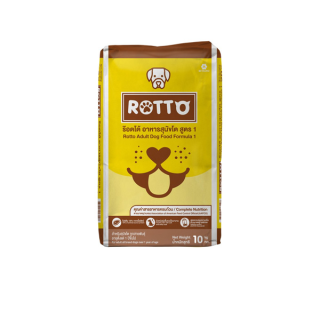 ถูกที่สุด! อาหารสุนัข Rotto กระสอบ 10 กก. (ร๊อตโต้) อาหารสุนัขทุกสายพันธุ์