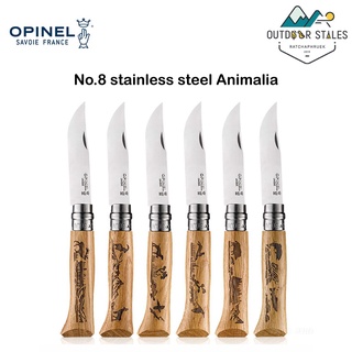 Opinel No.8 stainless steel Animalia