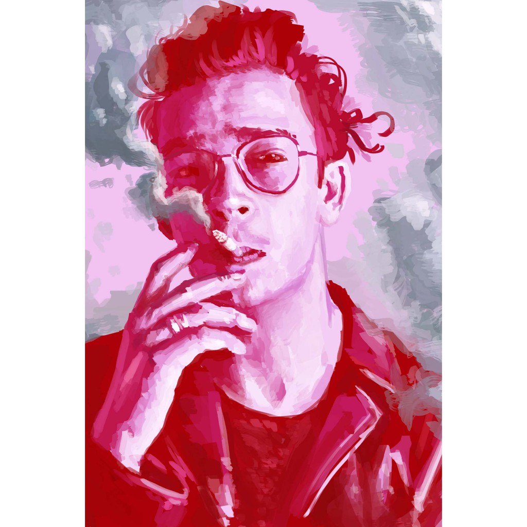 โปสเตอร์ The 1975  Matty Healy แมตทิว ฮิลลี่ ตกแต่งผนัง Music Poster โปสเตอร์วินเทจ โปสเตอร์วงดนตรี 