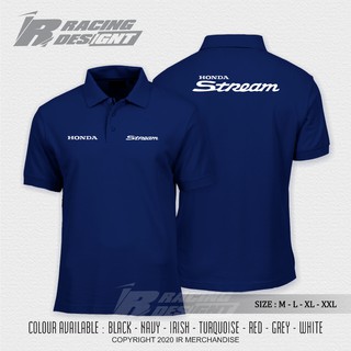 เสื้อโปโล คอปก ลาย Honda Stream Distro -una