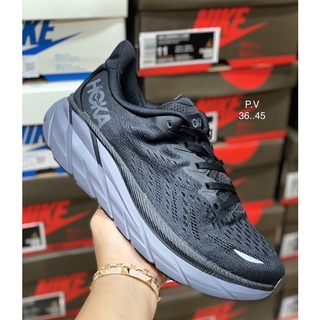 Hoka ONE Clifton 8 รองเท้ากีฬา รองเท้าวิ่งลําลอง ดูดซับแรงกระแทก สําหรับผู้หญิงกับผู้ชาย(36…….45)🛒