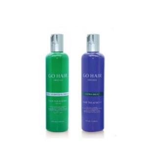 โฉมใหม่ Go Hair โกแฮร์ ซิลกี้ สาหร่าย 250มล. (ขวดเขียว) silky seaweeds อาหารผม สำหรับผมแห้งเสีย มี 2 สูตร