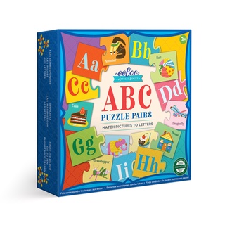 eeBoo Artists Puzzle Pair ABC (26 pairs) - จิ๊กซอว์จับคู่เอบีซี (จำนวน 26 คู่)