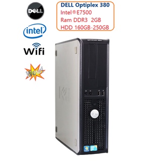 DELL OptiPlex 380 DT Desktop -Intel Core 2 Duo E7500 2.93 GHz -RAM DDR3 2GB -HDD 160-250GB -Wi-Fi