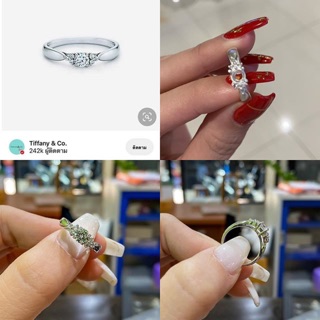 เพชรสังเคราะห์นำเข้าเอง💍 ใหม่สุดๆ 💍แหวนเพชร 50ตังค์ บ่าข้างฝังเป็น 3เหลี่ยม 3เม็ด 8ตังและ 5ตัง รวม 86ตัง😊