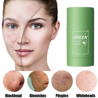 green mask stick มาส์กหน้าชาเขียวกระชับรูขุมขนมาส์กกําจัดสิวหัวดําควบคุมความมัน 40g