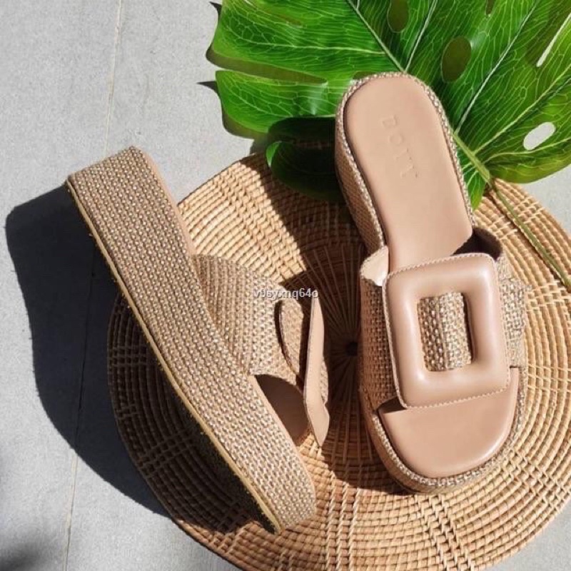 รองเท้าสไตล์ boyy สีน้ำตาล