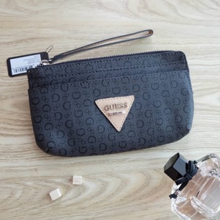 Guess Leather Clutch Bag กระเป๋าคลัทช์ หนังเรียบปั๊มลาย G 🍭