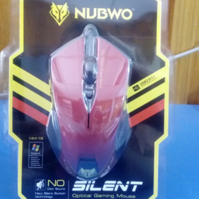 Mouse NUBWO รุ่น NM-19 สีแดง