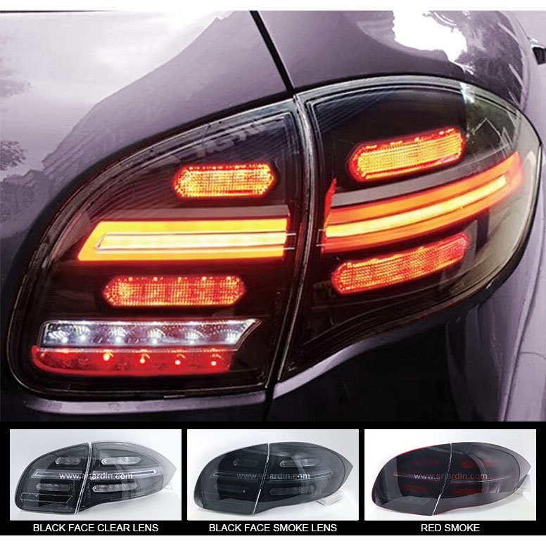 Porsche Cayenne 958 11-14 ไฟท้าย LED Light Bar ( 2015 958.2 Facelift Style ) { 1 คู่ซ้ายและขวา }