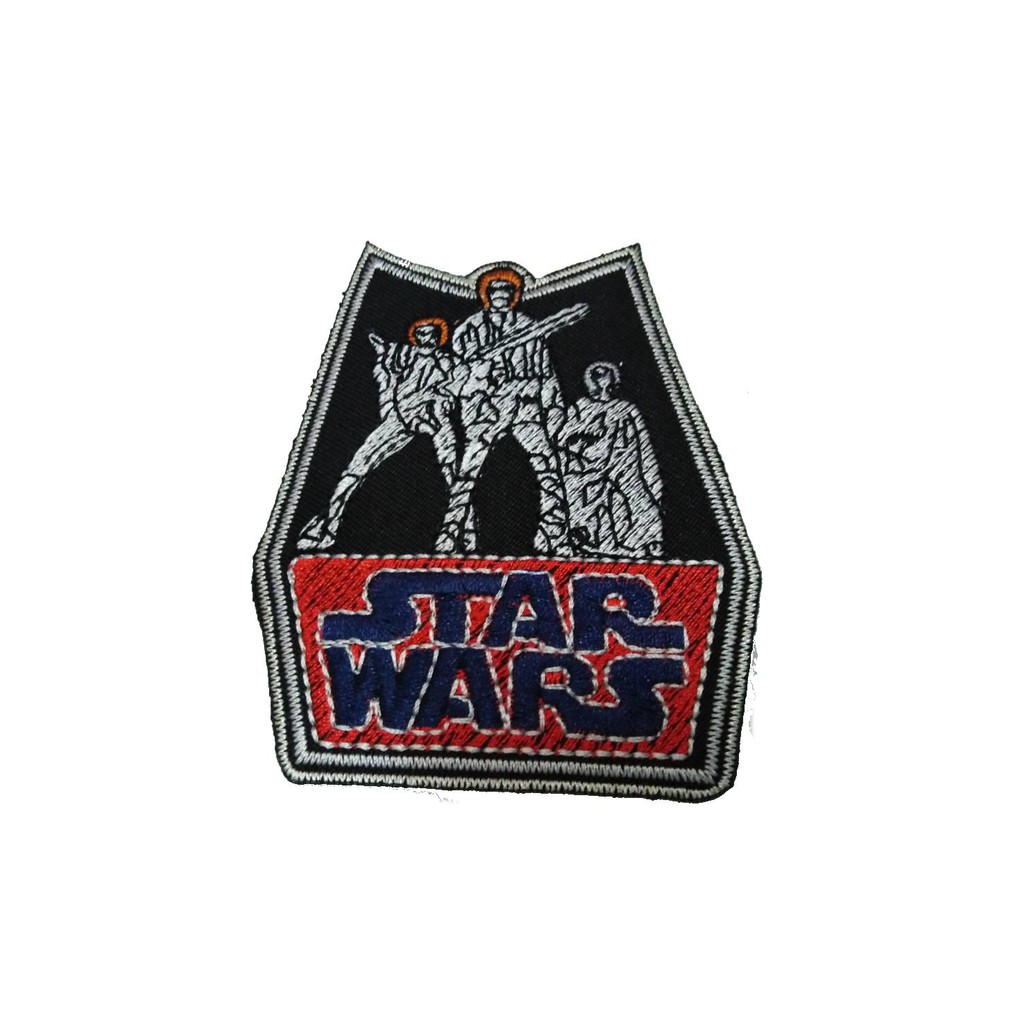 [ตัวรีด เย็บได้] [รีด/เย็บติดเสื้อได้] STAR WARS สตาวอล ป้ายติดเสื้อ logo Embroidered Sew Iron On Pa