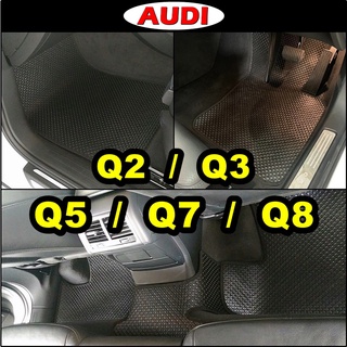 พรมรถยนต์ AUDI Q2 , AUDI Q3 , AUDI Q5 , AUDI Q7 , AUDI Q8 พรมกระดุมเม็ดเล็กpvc เข้ารูป ตรงรุ่นรถ