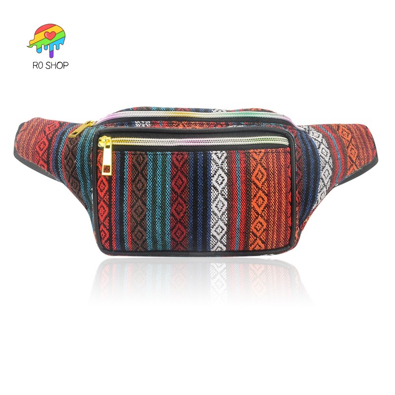 -ผู้หญิงชาติพันธุ์Fanny Pack Retro Vintage Bumกระเป๋าเดินทางเดินป่าเข็มขัดเอวกระเป๋าFanny Packสําหรับผู้หญิงเอวกระเป๋าสีA