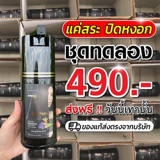 DayHerb สีดำ แชมพูปิดผมขาว สมุนไพรแท้ ปิดหงอก ลดหงอก ผมดำใน 5 นาที