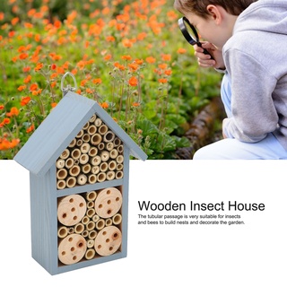 My Green Garden Wooden Insect House Hanging Hotel Shelter for Butterflies Bees Supplies