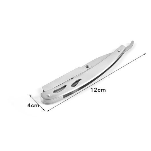 ด้ามมีดโกน  ทนทาน ด้ามมีดโกนหนวด  ด้ามมีดโกนพับ สแตนเลส โกนหนวด กันจอน แข็งแรง มีดกันหนวด มีดโกนหนวด - รูปที่ 7