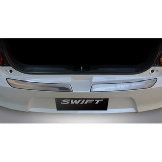 แผ่นกันรอยสแตนเลสฝาท้าย Suzuki Swift 2018-2021 ของแท้จากศูนย์