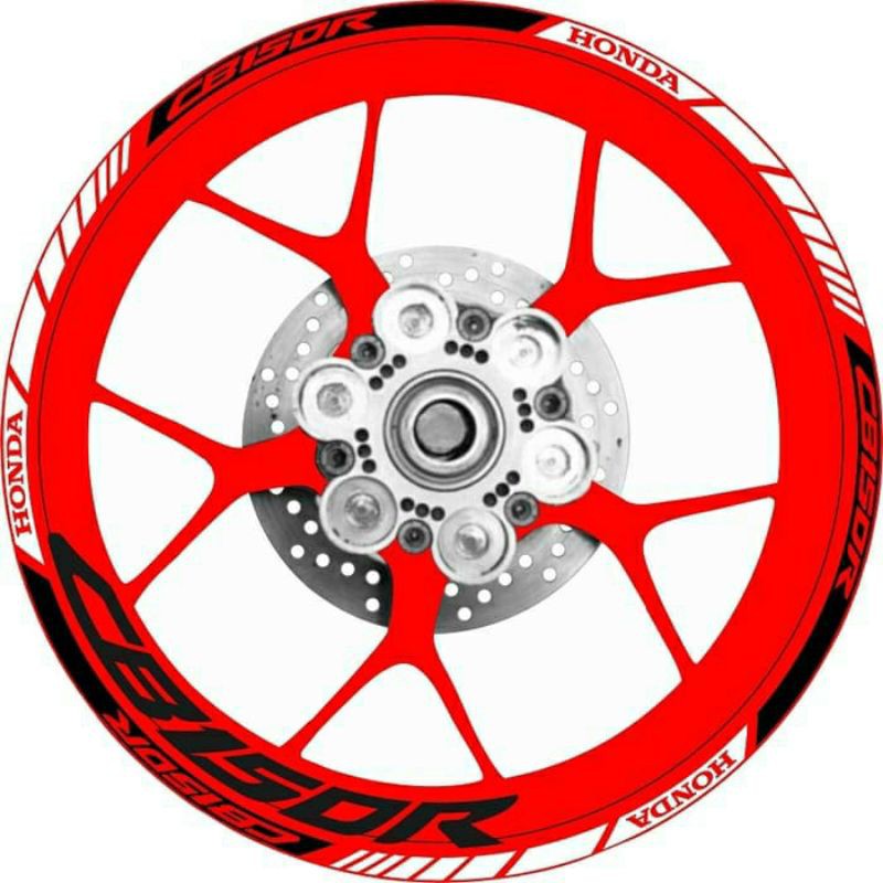 สติ๊กเกอร์ CB150R สติ๊กเกอร์ริม สติ๊กเกอร์ริม สติ๊กเกอร์ขอบ honda CB150R ขอบรายชื่อชุดเดียว