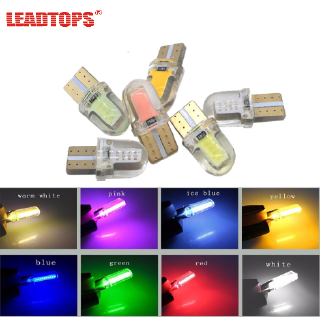 LEADTOPS 1PCS T10 W5W 168175194 2825 COB กันน้ำ LED รถรถ WEDGE ไฟภายในที่จอดรถหลอดไฟ 12V LED