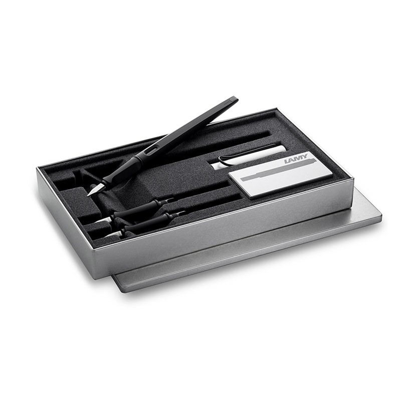 Set LAMY joy calligraphy AL Black Body Aluminum Cap (ปากกาลามี่ ด้ามสีดำ)