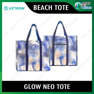 Aztron 100% Neoprene Glow Neo Tote Bag Glow Print สำหรับใส่สัมภาระและเสื้อผ้า น้ำหนักเบา กันน้ำ ทำความสะอาดได้ง่าย