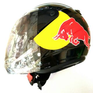 หมวกกันน็อคกระทิงแดง แบบเต็มใบ เบอร์ 58 ของพรีเมี่ยมกระทิงแดง Redbull Full Face Helmet Thailand Premium Ads Collection