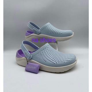 Crocs Lite Ride Clog รองเท้าแตะ แบบลำลอง มาใหม่สุดฮิต ใส่ได้ทุกเพศ มีส่วนลดราคา