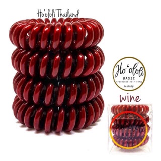 🔥พร้อมส่ง🔥🍷สี WINE🍷 ยางรัดผมเพื่อสุขภาพ Ho`ololi (โฮโอโลลี่)