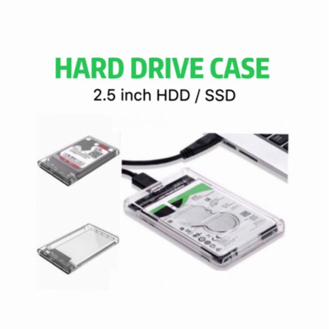 2.5-Inch SATA 3.0 To USB 3.0 Hard Drive Disk Box HDD External Enclosure SATAHDD And SSD -Transparent
