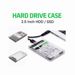 2.5-Inch SATA 3.0 To USB 3.0 Hard Drive Disk Box HDD External Enclosure SATAHDD And SSD -Transparent แบบใสพร้อมสายusb3.0