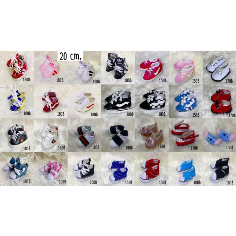 พร้อมส่ง.​💙  รองเท้าตุ๊กตา​ 15/20cm