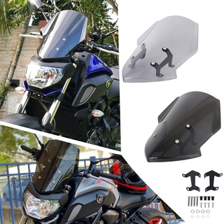 บังลมรถจักรยานยนต์ พร้อมตัวยึด สําหรับ Yamaha MT07 MT 07 MT-07 FZ07 FZ-07 2018 2019 2020