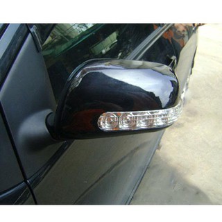 ครอบกระจก กระจกมองข้าง LED วีออส (vios) อัลติส (altis) ยาริส (yaris) แคมรี่ (camry) 2007 - 2012 สีดำ rcc