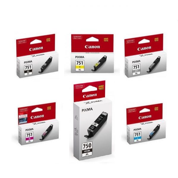Canon ink CLI 751-BK/C/M/Y