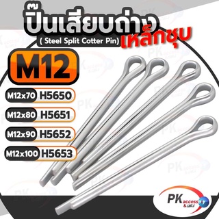 ปิ้นเสียบถ่าง มีหลายขนาด M12 ยาว70-100มิล(แพ็คละ2ตัว)