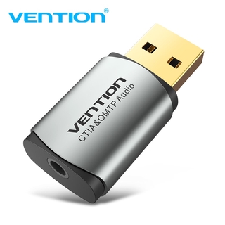 Vention Usb อะแดปเตอร์การ์ดเสียง External Sound Card Usb 3 . 5 มม. สําหรับแล็ปท็อป Ps 4