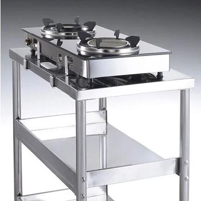(MEX) โต๊ะวางเตาคู่ MESTER SH 8071-1 สเตนเลส