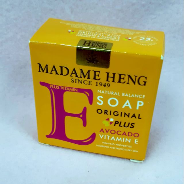 Madame Heng Natural Balance Soap Original Plus Avocado &amp; Vitamin E 50 กรัม