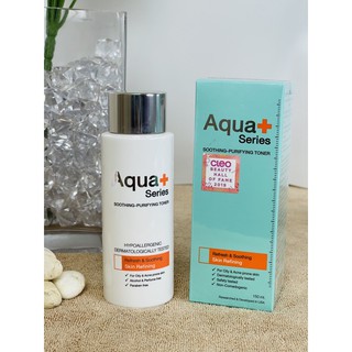 &lt; ส่งฟรี &gt; Aqua+Series soothing purifying Toner l โทนเนอร์ลดสิว กระชับรูขุมขน ลดรอยดำแดง