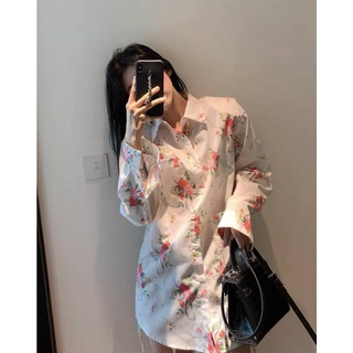 🌹🌸Shirt long sleeve 🌸🌹  เชิ้ตแขนยาว ผ้าพิมพ์ลายTD388